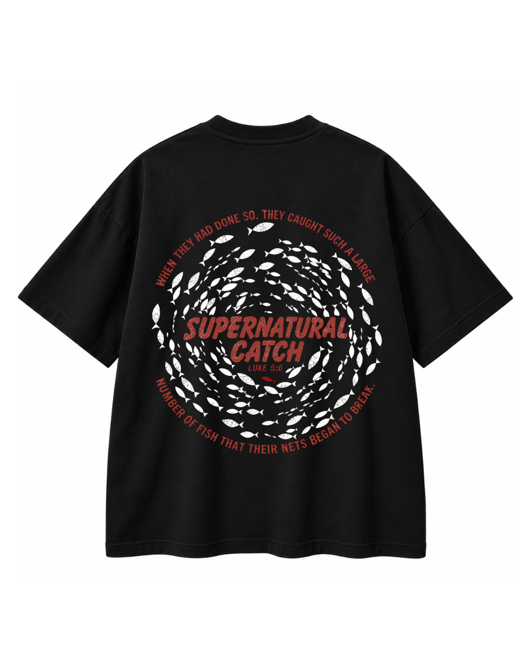 Black Super Natural Catch T-Shirt